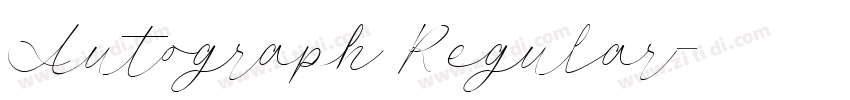 Autograph Regular字体转换